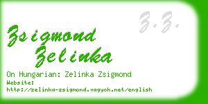 zsigmond zelinka business card